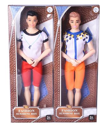 11 inch solid 12 joint men's Barbie fashion set with 2 mixed styles   ITEM NO.： W055451