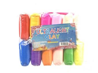 Colored clay ultra light clay 12 color large bag   ITEM NO.： W053108