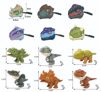 Warrior Bite Dinosaur Racing Keychain (2 boxes)   ITEM NO.： W049134