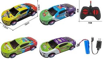 1: 24 Four way Rally Racing Alloy Remote Control Car with Light   ITEM NO.： W060775