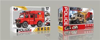 Inertial City Police Series - Fire Truck (with Light and Sound)   ITEM NO.： W047401