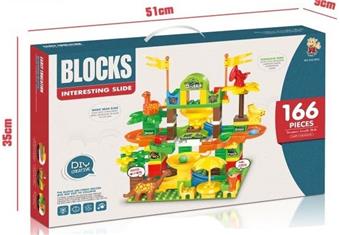 Dinosaur Ball Track Building Blocks   ITEM NO.： W046475