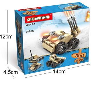 Tank 3 # 3IN1 Multi color Mixed Pack, 78PCS   ITEM NO.： W045415