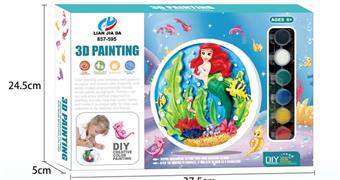 Mermaid 3D Stereoscopic Painting   ITEM NO.： W061123