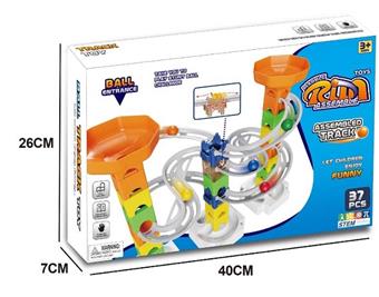 DIY puzzle assembly block ball track (37PCS)   ITEM NO.： W046501
