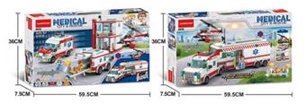 Urban Center Hospital Building Blocks 823PCS   ITEM NO.： W045924