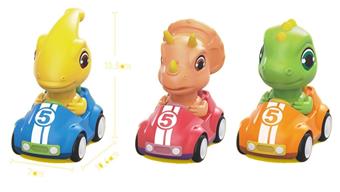 Four wheeled dinosaur pressure car (10pcs)   ITEM NO.： W042162