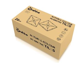 20pcs Natural Color Magnetic Plates - Square 4-color Supplementary Set   ITEM NO.： W043585
