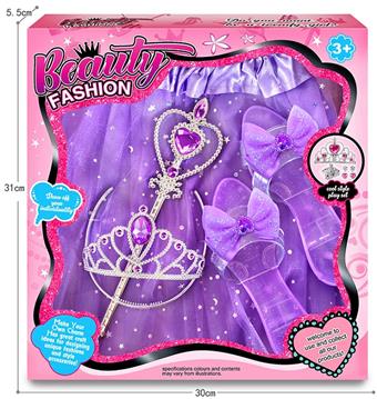 Girl princess dress high heels crown magic wand accessory set   ITEM NO.： W048126