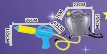 Space Orchid Backpack Water Gun 2310ML   ITEM NO.： W065649