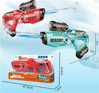 Water gun (charging version) UV printing version green   ITEM NO.： W068087
