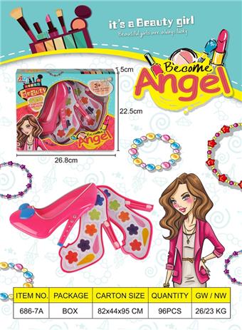 Children's makeup 3-layer high heels   ITEM NO.： W045697