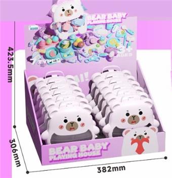 Cartoon Bear Play Home Makeup (Single Color) 12PCS Single Price   ITEM NO.： W060131