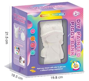 Dragging Sister Di's Savings Bank DIY Gypsum Painting   ITEM NO.： W051391