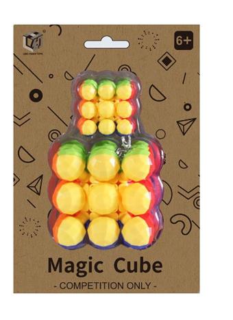 5.5cm Three Step Spherical Cube+3.5cm Small Ball with Keychain (Three Mixed Models)   ITEM NO.： W042649
