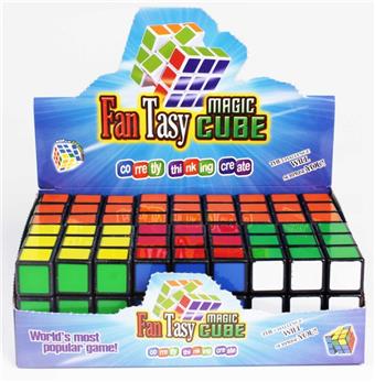 Fourth order heat transfer printing black background large rounded corner Rubik's Cube (with anti rotation film) puzzle Rubik's Cube decompression venting puzzle toy finger game   ITEM NO.： W042733