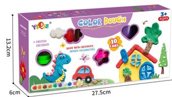 10 bottles of colored clay   ITEM NO.： W052880