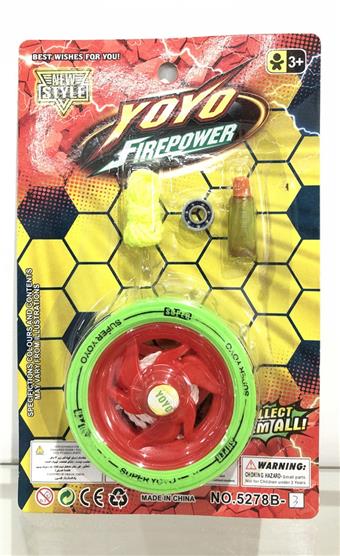 Solid color whirlwind yo yo+accessories (4-color mixed)   ITEM NO.： W048011