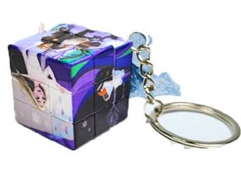 3CM Intelligent Magic Cube UV Printed Frozen with Keychain 24pcs   ITEM NO.： W048894