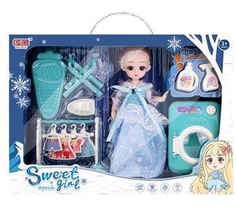 Children's Puzzle Play Toy Frozen Small Home Appliance DIY Girl Set   ITEM NO.： W043286