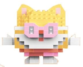 201PCS low-priced impulse model for cats - micro particle building blocks   ITEM NO.： W044841