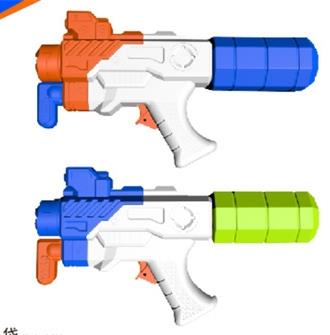 Inflatable water gun, manual water gun, toy beverage bottle water gun, summer water gun   ITEM NO.： W067025