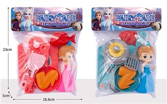 Children's Puzzle Play Toy Frozen Mini Kitchen DIY Induction Cooker Small Appliance Set   ITEM NO.： W043269