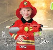 Fire series double nozzle inflation water gun 900ML   ITEM NO.： W065660