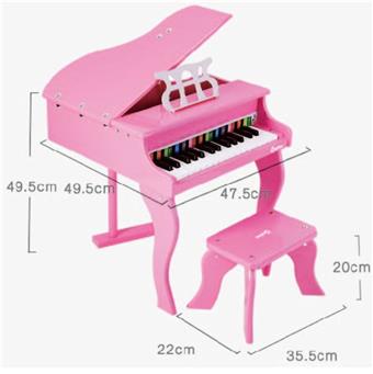 Beautiful grand piano (pink)   ITEM NO.： W043422
