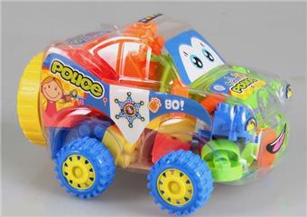 Mini police car multi-color mixed weighing 65 grams (approximately 30 PCS)   ITEM NO.： W045364
