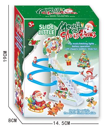 Santa Claus climbs stairs (3 pieces)   ITEM NO.： W057421