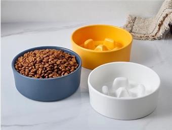 Cat and Dog Slow Food Bowl - Dog Slow Food Utensil Single Bowl   ITEM NO.： W062425