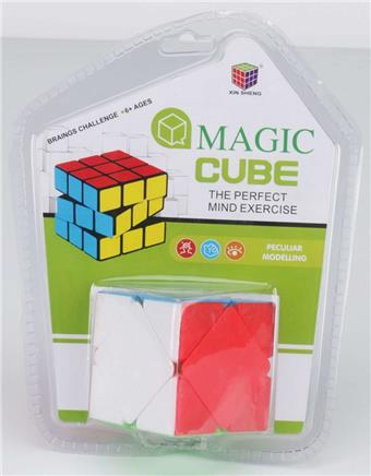 Slanting Rubik's Cube Puzzle Cube Stress Relief Puzzle Toy Finger Game   ITEM NO.： W042861