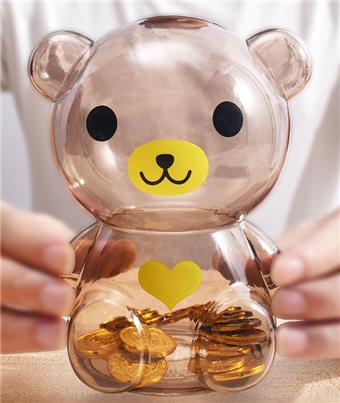 Children's piggy bank advertising gifts candy bank change bank transparent piggy bank gifts for International Children's Day Children's Day   ITEM NO.： W050911
