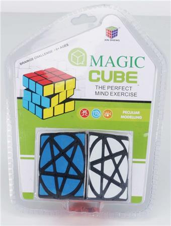 Five pointed star Rubik's Cube/Fluorescent Sticker Puzzle Rubik's Cube Stress Relief and Release Puzzle Toy Finger Game   ITEM NO.： W042860