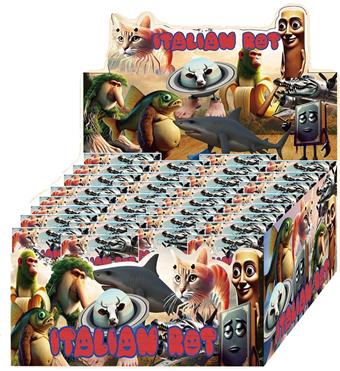 Shanhaijing wooden stick figurine with 24 keychains, tin bag display box+3 cards   ITEM NO.： W055589