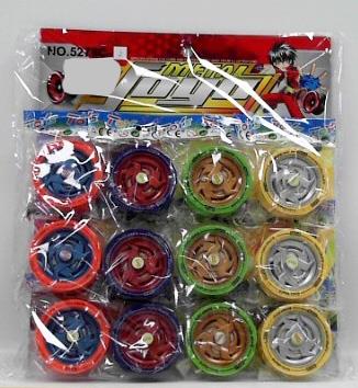 Spray painted Storm yo yo (4 color mixed) 12 pieces   ITEM NO.： W047559