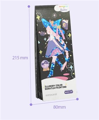 Illusionary Scratch Painting - Magical Girl   ITEM NO.： W043541
