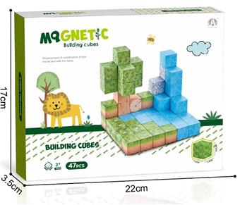 Forest theme 2.5CM magnetic block 47P   ITEM NO.： W046735
