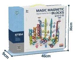 Magnetic ball track building blocks 214PCS (plum blossom shaped)   ITEM NO.： W046462