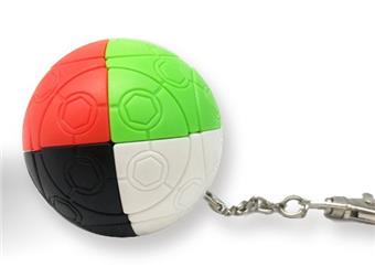Four color football keychain Rubik's Cube   ITEM NO.： W048656