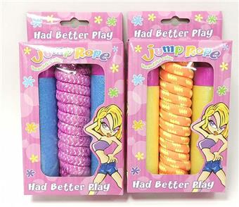 Sponge handle skipping rope   ITEM NO.： W041312