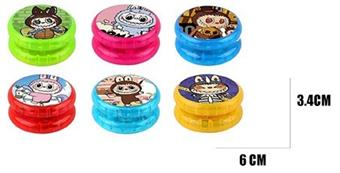 Rubble UV pattern ABS light yo yo   ITEM NO.： W047542