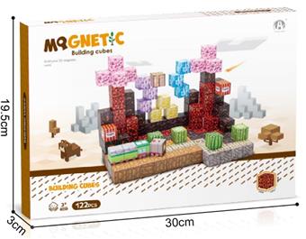 Rock Train Theme 2CM Magnetic Block 122P   ITEM NO.： W046806