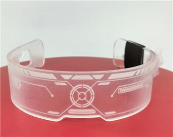 Internet celebrity dazzling light glasses (colorful flashing)   ITEM NO.： W041637
