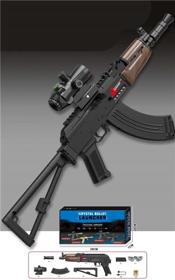 High speed nylon version AK74U automatic water bullet gun   ITEM NO.： W064156