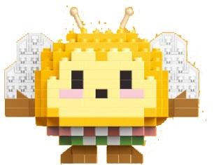 Bee 204PCS low-priced impulse version - Micro Particle Building Blocks   ITEM NO.： W044836