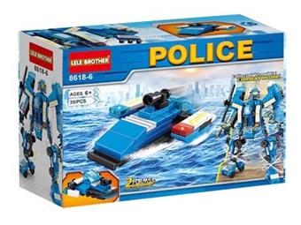 Police Series -35pcs Police Patrol Boats   ITEM NO.： W046132