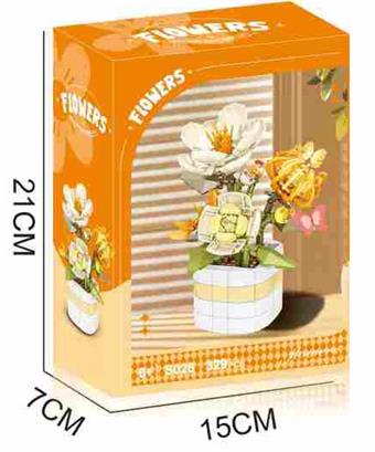 Autumn Warm Sun Pottery 329PCS - Flower Series   ITEM NO.： W060001