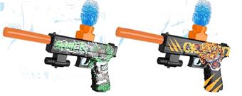 Snake and Tiger Graffiti Electric Dual Use Water Bullet Gun (7-8MM) with Infrared and 3 pieces of EVA, 1 pack of dry water bullets, 1 pack of electricity, three mixed versions   ITEM NO.： W064005
